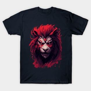 "Courageous Roar: Brave Lion Head" T-Shirt